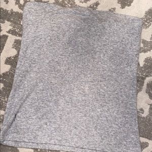 grey tube top